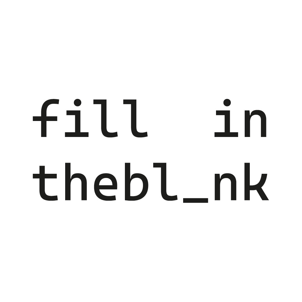 Fill in the bl_nk